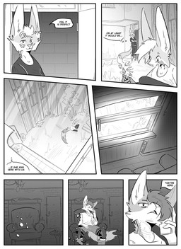 anthro clothed clothing cybernetics detailed_background dialogue ear_piercing group inner_ear_fluff machine magic male phone_call piercing speech_bubble text trio tuft kifyun2 adam_flint kif_yppreah raphael_yppreah ailurid canid canine fox mammal red_panda absurd_res black_and_white comic english_text hi_res monochrome