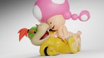 anthro breasts duo erection feet female genitals male male/female nipples nude penis shell-less shota supertoadette young young_anthro young_male mario_bros nintendo bowser_jr. toadette reptile scalie toad_(mario) turtle 16:9 hi_res widescreen