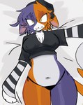 anthro biped clothed_female clothing crop_top female female_anthro fur looking_at_viewer midriff multicolored_body navel nipple_outline shirt smile topwear underwear white_body white_fur yellow_eyes puffkuns epic_games fortnite meow_skulls calico_cat domestic_cat felid feline felis mammal 2024 digital_drawing_(artwork) digital_media_(artwork) hi_res