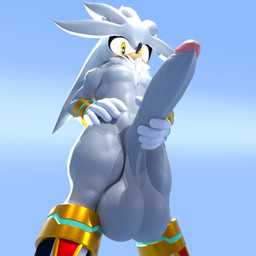 5_fingers abs anthro balls big_balls big_breasts big_penis breasts clothing fingers footwear footwear_only fur genitals gloves hand_on_penis handwear huge_balls huge_penis humanoid_genitalia humanoid_penis hyper hyper_balls hyper_genitalia hyper_penis looking_at_viewer low-angle_view male mostly_nude nude nude_anthro nude_male penis shoes shoes_only simple_background solo white_body white_fur winterdraco sega sonic_the_hedgehog_(series) silver_the_hedgehog eulipotyphlan hedgehog mammal 1:1 3d_(artwork) digital_media_(artwork) hi_res