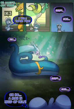 dialogue dot_eyes fur grey_body grey_fur makeup nude nude_male red_eyes running_makeup scales serpentine simple_eyes size_difference text halfpricesouls nintendo pokemon cappucinno_(halfpricesouls) levi_(halfpricesouls) chinchillid generation_5_pokemon generation_9_pokemon mammal minccino pawmot pokemon_(species) reptile rodent scalie serperior snake absurd_res comic english_text hi_res huge_filesize