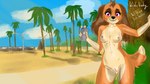 anthro beach breasts cellphone electronics female genitals looking_at_viewer los_santos nipples palm_tree phone pink_eyes plant pussy sand seaside smartphone smile solo tree yellow_body mobywidebody paw_patrol skye_(paw_patrol) canid canine canis cockapoo domestic_dog mammal mixed_breed 16:9 4k absurd_res hi_res widescreen