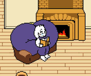 anthro barefoot big_butt book bouncing_butt butt clothing dress eye_roll eyebrows eyelashes eyewear fart fart_cloud fart_fetish feet female female_anthro fireplace floppy_ears fur glasses gurgle_(sound_effect) horn huge_butt huge_thighs hyper hyper_butt hyper_fart hyper_thighs inside looking_back muffled music one_eye_closed purple_clothing raised_eyebrow reading robe rumbling_stomach sigh sitting solo sprite_animation thick_thighs white_body white_clothing white_fur jamiminpix sound_warning undertale_(series) toriel boss_monster_(undertale) bovid caprine goat mammal 2026 2d_animation 6:5 animated digital_media_(artwork) high_framerate loop pixel_(artwork) pixel_animation short_playtime sound video