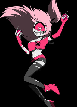 1_eye arm_tattoo armwear black_background bomb boots bra_strap breasts cleavage clothed clothing crop_top elbow_gloves explosives female fingerless_gloves footwear gloves grin hair handwear high_heels holding_bomb holding_explosives holding_object leggings legwear long_hair midriff mismatched_armwear mismatched_footwear mismatched_gloves mismatched_handwear mismatched_shoes navel not_furry off_shoulder red_boots red_clothing red_crop_top red_footwear red_high_heels red_sclera red_shirt red_topwear sharp_teeth shirt shoes simple_background smile solo tattoo teeth topwear torn_clothing torn_leggings torn_legwear x_pupils enaic31 hazbin_hotel hellaverse cherri_bomb_(hazbin_hotel) cyclops demon demon_humanoid humanoid absurd_res hi_res