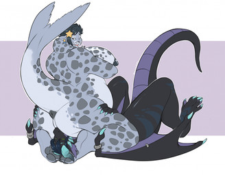 anthro anthro_on_anthro anus areola biped black_body black_tail breasts butt duo facesitting female fur grey_body grey_fur grey_tail horn kneeling lying male male/female nipples nude nude_anthro nude_female nude_male on_back simple_background sitting_on_another smile tail wings mocha-wing mythology lunathal pennie_(mocha-wing) aquatic dragon mammal mythological_creature mythological_scalie pinniped scalie seal 2025 digital_drawing_(artwork) digital_media_(artwork) hi_res