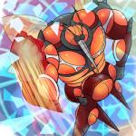 ambiguous_gender muscular muscular_ambiguous solo ecru_(artist) nintendo pokemon arthropod buzzwole generation_7_pokemon pokemon_(species) ultra_beast 1:1