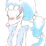 areola blush breasts eyes_closed female hair nipples small_breasts solo wasabi_(artist) nintendo pokemon generation_7_pokemon pokemon_(species) primarina 1:1 hi_res