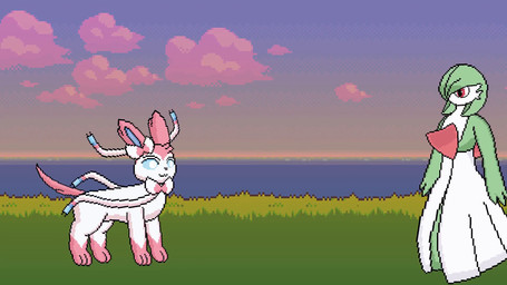:3 belly big_belly creaking_belly dizzy_eyes expansion fainted hud huge_belly hyper hyper_belly hyper_expansion hyper_inflation immobile inflation popping puffed_cheeks sprite_animation sprite_art sunken_head text modnaryug nintendo pokemon eeveelution gardevoir generation_3_pokemon generation_6_pokemon pokemon_(species) sylveon 16:9 animated hi_res long_playtime sound video widescreen