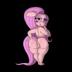 anthro anus blush breasts butt female genitals looking_at_viewer looking_back nipples presenting pussy smile smiling_at_viewer solo fuzefurry friendship_is_magic hasbro my_little_pony fluttershy_(mlp) equid equine horse mammal pony absurd_res alpha_channel hi_res