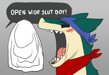 ! ... animated anthro anthrofied asphyxiation bad_end bandanna bdsm blindfold blush bondagefanart breath_play buckle clothed clothing dialogue digital_media_(artwork) duct_tape english_text eyes_closed fan_character fur gag gag_sequence gagged glue green_body green_fur grey_background humiliation kerchief male mammal metal multicolored_body multicolored_fur muzzle_(object) muzzled nintendo nose_plugs offscreen_character open_mouth pokémon pokémon_(species) pokémorph sensory_deprivation sequence sharp_teeth simple_background slideshow smoke_(silveratlas) solo story story_in_description tape teeth text tongue typhlosion video_games