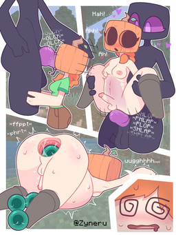 abdominal_bulge anal anal_penetration anal_storage anus belly big_belly cavity_storage crossgender duo egg ender_pearl fellatio food for_a_head fruit ftg_crossgender fti_crossgender gape_fart gaping gaping_anus genitals gynomorph gynomorph/male gynomorph_human gynomorph_penetrated human_on_humanoid human_penetrated humanoid_penetrating humanoid_penetrating_gynomorph humanoid_penetrating_human inflation intersex intersex/male intersex_human intersex_penetrated interspecies knot knotted_penis male male_humanoid male_penetrating male_penetrating_gynomorph male_penetrating_intersex nude oral oviposition penetration penile penis plant pumpkin pumpkin_head sex size_difference zyneru microsoft minecraft mojang xbox_game_studios alex_(minecraft) enderman human humanoid mammal object_head 3:4 comic hi_res