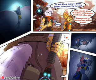 anthro black_body black_fur blue_body blue_fur blush bodily_fluids breasts butt clothed clothing comic_panel dialogue extreme_size_difference eyewear eyewear_on_head female fur genital_fluids genitals gloves goggles goggles_on_head grey_body grey_fur group hair hammer handwear interspecies larger_female machine male male/female membrane_(anatomy) membranous_wings micro nipples nude open_mouth orange_body orange_fur piercing robotic_arm scarf size_difference smaller_male smile stripes sweat tail text tongue tools trapped_in_clothing vulva white_body white_fur wings worship drunkarcher ratchet_and_clank sony_corporation sony_interactive_entertainment warhammer_(franchise) raeal_the_protogen ratchet_(ratchet_and_clank) rivet_(ratchet_and_clank) tharquench_sizestealer_(dylanstrategie) bat humanoid lombax mammal murid murine protogen rat rodent skaven comic english_text hi_res