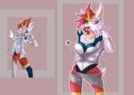 ambiguous_gender anthro breasts button_(fastener) button_pop clothing female male solo torn_clothing transformation transformation_through_magic wardrobe_malfunction crumbleumble nintendo pokemon cinderace generation_8_pokemon humanoid pokemon_(species) hi_res redraw