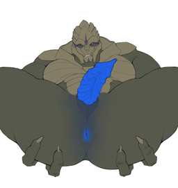 animal_genitalia anus barazoku blue_anus blue_penis bodypaint brown_body butt butt_focus claws close-up detailed_anus detailed_penis erection face_paint finger_claws genital_slit genitals green_eyes green_sclera male muscular muscular_arms muscular_male muscular_thighs not_furry penis presenting presenting_anus pupils ridged_penis simple_background smile smug_face solo spread_butt spreading tan_body tan_claws thick_thighs toe_claws urethra white_background white_pupils islate bioware electronic_arts mass_effect varakus_molanin alien humanoid turian 2025 hi_res nonbinary_(lore)