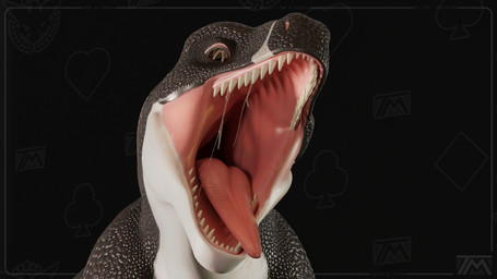 bodily_fluids dripping female feral logo looking_at_viewer looking_down mouth_shot multicolored_body open_mouth saliva saliva_drip saliva_on_tongue saliva_string semi-anthro simple_background solo text tongue tongue_out thatman thatman_studio queen_(thatman_23) 16:9 3d_(artwork) digital_media_(artwork) hi_res widescreen