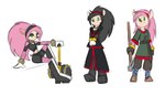 alternative_fashion anthro black_clothing black_hair clothed clothing dress female goth gothic_lolita green_eyes hair hammer j-fashion lolita_(fashion) makeup male maul melee_weapon pink_hair shirt solo sword tools topwear tunic warhammer weapon reakuthecrate sega sonic_the_hedgehog_(series) amy_rose eulipotyphlan hedgehog mammal 7:4