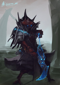 anthro casting_spell clothed clothing electricity fantasy glowing glowing_eyes lightning lightning_bolt magic_user melee_weapon sword weapon gaertan dungeons_and_dragons hasbro wizards_of_the_coast aquatic arthropod crab crustacean decapod malacostracan colored digital_drawing_(artwork) digital_media_(artwork) digital_painting_(artwork) hi_res painting_(artwork) shaded