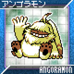 ahoge anthro fur gesture grin hair hair_over_eyes long_ears male pawpads ponytail_ears sitting smile solo waving yellow_body yellow_fur rastadog77 bandai_namco digimon digimon_ghost_game angoramon digimon_(species) 1:1 digital_media_(artwork) hi_res pixel_(artwork)
