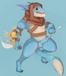 4_toes balls barefoot black_eyes blue_background blue_penis blue_skin blush claws cum cum_on_penis cumshot dota_2 erection fist grasp hands-free holding hood male nude open_mouth orgasm penis pink_penis pkaocko plain_background raised_arm shadow shiny slark_the_nightcrawler solo spread_legs spreading standing strap sword uncut unknown_species weapon white_skin yellow_eyes
Rating: Explicit
Score: 5
User: forkU
Date: July 05, 2013