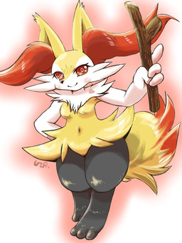 3_toes 4_fingers anthro arm_tuft biped black_body black_nose blush breasts cheek_tuft chest_tuft closed_smile digitigrade dipstick_tail facial_tuft featureless_breasts feet female female_anthro fingers fluffy fluffy_tail front_view fur gesture gradient_background hand_gesture heart_symbol hip_tuft holding_object holding_stick inner_ear_fluff looking_at_viewer markings medium_breasts mouth_closed multicolored_body multicolored_fur navel nude nude_anthro nude_female orange_body orange_eyes orange_fur orange_inner_ear_fluff orange_tail_tip pointing pointy_ears prick_ears raised_arm shoulder_tuft simple_background smile solo standing stick tail tail_markings toes tuft two_tone_tail white_body white_fur yellow_body yellow_fur yellow_tail quail_00n0 nintendo pokemon braixen canid generation_6_pokemon mammal pokemon_(species) 2020 3:4 colored digital_drawing_(artwork) digital_media_(artwork) full-length_portrait portrait shaded signature