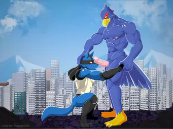 anthro anthro_on_anthro anthro_penetrated anthro_penetrating anthro_penetrating_anthro anthro_pov ball_slap balls balls_deep balls_on_face barefoot blue_body blue_feathers bodily_fluids bouncing_balls city cum cum_in_mouth cum_inside cum_on_balls cum_on_face cum_on_own_balls cum_on_own_penis cum_on_penis cum_on_self deep_throat duo erection eye_contact face_fucking feathers feet fellatio fingers first_person_view fluffy fluffy_tail forced forced_oral genital_fluids genitals high-angle_view humanoid_genitalia humanoid_penis irrumatio looking_at_another looking_at_partner looking_at_viewer low-angle_view macro male male/male male_penetrated male_penetrating male_penetrating_male male_pov multiple_angles muscular muscular_anthro muscular_male nude oral oral_only oral_penetration orgasm paws penetrating_pov penetration penile penile_penetration penis penis_in_mouth rough_sex sex slap tail toes passchan nintendo pokemon star_fox falco_lombardi avian bird canid canine generation_4_pokemon lucario mammal pokemon_(species) 2021 2d_animation 4:3 animated flash_conversion long_playtime sound video