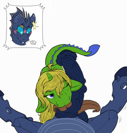 blush duo fellatio feral genitals horn male male/male oral penile penis sex tongue tongue_out tongue_out_fellatio denton friendship_is_magic hasbro my_little_pony mythology fan_character lethanvas_(oc) spectre_phase_(oc) changeling_(mlp) dragon_pony equid equine horse mammal mythological_creature mythological_equine pony unicorn absurd_res hi_res