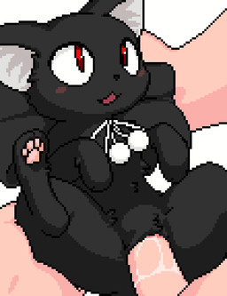 4_toes abdominal_bulge animal_genitalia anus bestiality black_body black_bow black_fur blush bodily_fluids carrying_another carrying_partner cum cum_from_vagina cum_in_vagina cum_inside cute_fangs duo ejaculation erection eyes_closed faceless_character faceless_male fangs feet female female_feral female_focus female_on_human female_penetrated feral feral_focus feral_penetrated fleshlight_position fur genital_fluids genitals hair happy human_on_feral human_penetrating human_penetrating_female human_penetrating_feral interspecies larger_human larger_male leaking_cum light_body light_skin looking_pleasured male male/female male_on_feral male_penetrating male_penetrating_female nude open_mouth orgasm pawpads penetration penile penile_penetration penis penis_in_vagina quadruped red_eyes sex simple_background size_difference size_play smaller_female smaller_feral smaller_penetrated solo_focus spread_legs spreading tail tears tears_of_pleasure teeth toes tongue vaginal vaginal_fluids vaginal_penetration vulva white_background akai third-party_edit tsukihime type-moon len_(tsukihime) domestic_cat felid feline felis human mammal animated censor_removal_edit digital_media_(artwork) pixel_(artwork) pixel_animation