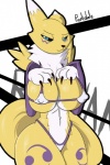 big_breasts big_thighs bikini bra breasts canine claws clothed clothing digimon female fox fur looking_at_viewer mammal nipples orange_fur parkdale renamon simple_background skimpy solo swimsuit thick_thighs thong underwear white_fur wide_hips
Rating: Questionable
Score: 11
User: Juni221
Date: March 18, 2012