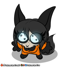 anthro breasts cleavage clothed clothing eyelashes female hair long_hair simple_background solo tail white_background palmarianfire fototeta scp_foundation scp-1471-a malo 1:1 meme
