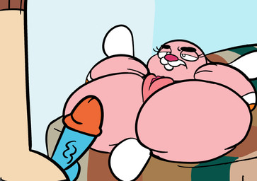 anthro balls big_butt butt duo erection female genitals half-closed_eyes huge_butt imminent_incest imminent_sex loli lying male male/female narrowed_eyes nude on_back penis pink_body shota vulva young young_anthro young_female young_male raknytro cartoon_network the_amazing_world_of_gumball anais_watterson gumball_watterson domestic_cat felid feline felis lagomorph leporid mammal rabbit hi_res brother_(lore) brother_and_sister_(lore) incest_(lore) sibling_(lore) sister_(lore)