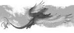 5_fingers 5_toes claws digitigrade feathered_wings feathers feet feral fingers fur hair pawpads simple_background solo tail toes wings isvoc european_mythology mythology ista_(avelos) dragon feathered_dragon feathered_scalie furred_dragon furred_scalie mythological_creature mythological_scalie reptile scalie western_dragon 2019 digital_media_(artwork) hi_res monochrome