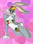 anthro big_breasts breasts crossgender female female_anthro maebari mtf_crossgender pasties solo mercii looney_tunes warner_brothers bugs_bunny lagomorph leporid mammal rabbit absurd_res hi_res