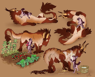 anal animal_genitalia animal_penis anthro anthro_on_feral anthro_penetrated anus assisted_peeing backsack balls bestiality biped bodily_fluids claws dipstick_tail duo equine_genitalia equine_penis feral feral_penetrating feral_penetrating_anthro flared_penis food fruit fur genital_fluids genitals horn hybrid_genitalia hybrid_penis interspecies knot knotted_equine_penis knotted_penis male male/male male_on_feral male_penetrated male_penetrating male_penetrating_male markings medial_ring oral peeing penetration penis penis_grab pepper_(fruit) plant quadruped rimming sex sheath size_difference tail tail_markings urine watersports feelferal canid canine felkin fox mammal absurd_res hi_res