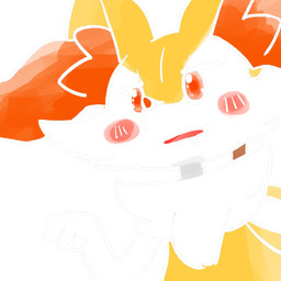 ambiguous_anthro ambiguous_gender anthro blush blush_stickers bodily_fluids drooling front_view open_mouth saliva simple_background solo annyui0611 nintendo pokemon braixen canid generation_6_pokemon mammal pokemon_(species) 1:1 2024 bust_portrait digital_drawing_(artwork) digital_media_(artwork) japanese_description portrait translated_description