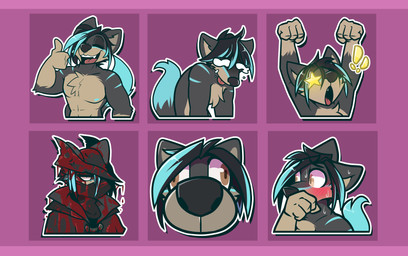 telegram_sticker bbsartboutique bloodborne fromsoftware sony_corporation sony_interactive_entertainment telegram canid canine canis domestic_dog mammal absurd_res hi_res letterbox tagme