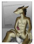 anthro black_hair bodily_fluids brown_body brown_fur cum cumshot date ejaculation erection eyes_closed fur genital_fluids genitals glans hair long_tail male masturbation nipples nude orgasm penile penile_masturbation penis sex simple_background solo tail teeth text white_body white_fur sergal_gustaf7 serguz sergal 2019 absurd_res colored english_text hi_res signature