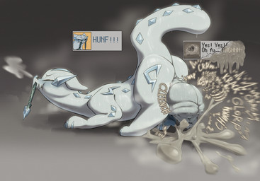 animal_genitalia balls bodily_fluids bone_breaking cock_vore cum death digestion feral genital_fluids genitals male onomatopoeia penile penis sheath sound_effects sweat sweaty_balls sweaty_genitalia text unwilling_pred vore willing_prey willing_to_unwilling_prey .f_9578 nintendo pokemon gabriel_(gabriel1393) chien-pao generation_9_pokemon legendary_pokemon pokemon_(species) hi_res