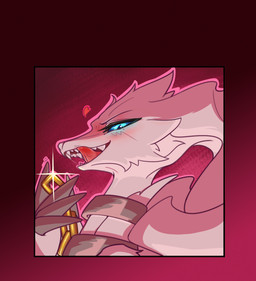 anthro blue_eyes chain female fur hair heart_symbol solo sticker sticker_pack teeth tongue white_body white_fur white_hair adetuddymax nintendo pokemon generation_5_pokemon legendary_pokemon pokemon_(species) reshiram hi_res