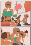 anthro anus balls belly bent_over big_breasts blush bodily_fluids bottomwear breast_grab breast_play breast_squish breasts brown_body brown_fur brown_hair butt clothed clothing collar drooling duo facial_markings from_behind_position fur gender_transformation genital_fluids genital_focus genitals gesture gloves_(marking) green_eyes gynomorph gynomorph/herm gynomorph_penetrating gynomorph_penetrating_herm gynomorph_penetrating_intersex hair hand_gesture hand_on_breast head_markings herm herm_penetrated horn intersex intersex/intersex intersex_penetrated intersex_penetrating intersex_penetrating_herm intersex_penetrating_intersex magic magic_user markings mask_(marking) mth_transformation mti_transformation no_underwear penetration pink_body pink_fur pink_hair raised_tail rear_view red_eyes saliva sex shirt short_hair skirt slim smile species_transformation squish tail tail_pull tank_top tongue tongue_out topwear torn_bottomwear torn_clothing transformation transformation_sequence twinning vaginal vaginal_fluids vaginal_penetration vulva weight_gain narusewolf kullax runa_ravnsdal bat demon hybrid mammal procyonid raccoon comic digital_media_(artwork) hi_res herm_(lore) male_(lore)