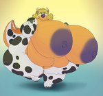 anthro areola belly big_belly big_breasts blonde_hair breasts ear_piercing female gradient_background hair horn huge_breasts hyper hyper_breasts lips markings morbidly_obese morbidly_obese_anthro morbidly_obese_female nipples non-mammal_nipples nude obese obese_anthro obese_female on_one_leg overweight overweight_anthro overweight_female piercing purple_areola purple_lips purple_nipples red_eyes sharp_teeth simple_background solo spots spotted_body standing teeth thick_thighs wide_hips yellow_sclera vdisco egyptian_mythology middle_eastern_mythology mythology neith_(alythewolfcat) bovid bovine cattle crocodilian hybrid mammal reptile scalie hi_res