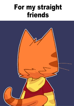 caption caption_box clothing fur hoodie looking_away orange_body orange_fur rear_view red_eyes simple_background text topwear whiskers crushpepper pepper_(crushpepper) domestic_cat felid feline felis mammal 2022 digital_drawing_(artwork) digital_media_(artwork) english_text hi_res meme