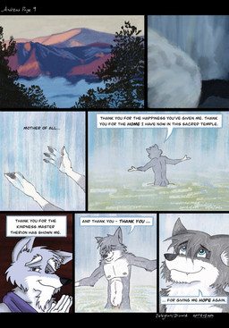 4_fingers age_difference anthro barely_visible_genitalia barely_visible_penis bathing black_bars black_nose blue_body blue_fur butt clothed clothed_anthro clothed_male clothing dialogue duo fingers fur genitals grey_body grey_fur humanoid_hands male mountain multicolored_body multicolored_fur nature navel nipples nude nude_anthro nude_male outdoor_nudity outside partially_submerged penis showering smile solo_focus speech_bubble standing standing_in_water tail text two_tone_body two_tone_fur water waterfall waterfall_shower wet wet_body wet_fur white_body white_fur spiritofash andreas_(spiritofash) therion_(spiritofash) canid canine canis mammal wolf comic english_text hi_res letterbox