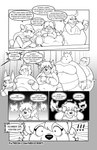 5_fingers 5_panel_comic :3 ahoge annoyed anthro beak belly big_belly big_breasts black_line_art bodily_fluids borderless_panel bra bracelet breasts chair clenched_teeth closed_smile clothed clothing crossed_arms crying cute_fangs dialogue dress ear_piercing ear_ring electronics exclamation_point eyebrow_through_hair eyebrows eyelashes eyes_closed fangs female fingers flash_bubble fur furniture gradient_background group hair half-closed_eyes hand_waving happy holding_microphone holding_object holding_paper inner_monologue insult jewelry long_hair microphone mouth_closed narrowed_eyes navel_outline nervous obese obese_anthro obese_female on_chair one-piece_swimsuit open_mouth open_smile overweight overweight_anthro overweight_female panic_attack paper paw_pose piercing pose pupils ring_piercing sad shirt short_hair simple_background sitting sitting_on_chair smile snout speech_bubble standing suit sweat swimwear tail talking_to_another tears teeth text thick_thighs thinking thought_bubble topwear translucent translucent_hair underwear unimpressed wavy_mouth wristband nekocrispy cindy_goldheart mary_blissany avian bird canid canine canis common_hippopotamus domestic_dog equid equine hippopotamid horse mammal wolf 2023 comic digital_media_(artwork) english_text greyscale hi_res monochrome url