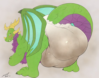 blush butt clothed clothing diaper diaper_fetish feces female feral looking_at_viewer looking_back pooping presenting presenting_hindquarters rear_view soiled_diaper soiling soiling_diaper solo unclean_diaper used_diaper wearing_diaper steelshark blizzard_entertainment mythology warcraft ysera animal_humanoid dragon dragon_humanoid humanoid mythological_creature mythological_scalie scalie absurd_res hi_res