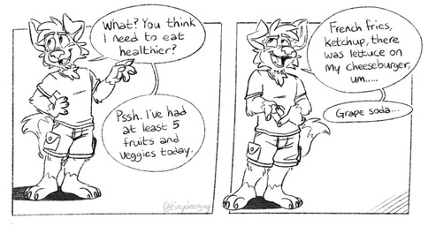 anthro barefoot bottomwear cargo_shorts clothing feet gesture hand_gesture male open_mouth pointing shirt shorts simple_background solo t-shirt teeth_showing text tongue_showing topwear white_background tinydeerguy matt_riskely canid canine canis domestic_dog mammal comic english_text hi_res monochrome watermark