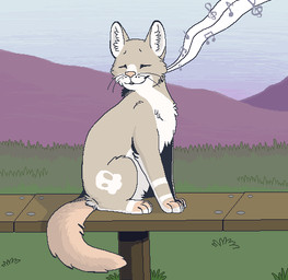 ambiguous_gender blue_sky countershade_fur countershading day detailed_background digitigrade eyes_closed feral fur grass musical_note musical_symbol outside paws pink_nose plant singing sitting sky smile solo symbol tail tan_body tan_fur whiskers white_body white_countershading white_inner_ear sebdoggo domestic_cat felid feline felis mammal 2014 aliasing cel_shading digital_drawing_(artwork) digital_media_(artwork) full-length_portrait low_res microsoft_paint_(artwork) portrait shaded