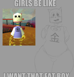 anthro armless big_butt blue_clothing blue_shirt blue_topwear blush bulge butt cjk_character clothing cute_fangs fangs huge_thighs looking_at_viewer male screencap shirt smile solo teeth text text_on_clothing text_on_shirt text_on_topwear thick_thighs topwear whiskers white_clothing white_shirt white_topwear wide_hips noelledotjpg ena:_dream_bbq ena_(series) kane_(ena) animate_inanimate domestic_cat felid feline felis living_coin mammal impact_(font)