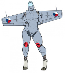 aircraft airplane anthro back_wings breasts cockpit czech_flag featureless_breasts featureless_crotch female grey_body jet machine metallic_body navel non-mammal_breasts non-mammal_navel not_furry nude nude_anthro nude_female simple_background small_breasts solo vehicle white_background wings qwerty1989 aeromorph living_aircraft living_machine living_vehicle digital_media_(artwork) hi_res