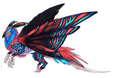 ambiguous_gender beak black_beak claws feathers feral simple_background solo white_background wings nukerooster arthropod avian bird hybrid insect lepidopteran moth owl