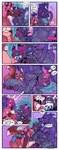 8_panel_comic anthro anthro_on_anthro anthro_penetrated anthro_penetrating anthro_penetrating_anthro areola balls bedroom_eyes black_body black_fur blep blindfold bodily_fluids brown_body brown_fur cheek_tuft collar cum cumshot cunnilingus dialogue doggystyle ejaculation erection face_fucking facial_piercing facial_tuft fangs fellatio female female/female female_penetrated from_behind_position fur genital_fluids genitals glk green_hair green_spots group group_sex gynomorph gynomorph/female gynomorph_penetrating gynomorph_penetrating_female hair half-closed_eyes humanoid_genitalia humanoid_penis intersex intersex/female intersex_penetrating intersex_penetrating_female irrumatio kissing licking licking_lips looking_pleasured markings narrowed_eyes nipple_chain nipple_chain_to_collar nipple_clamp nipples nose_piercing nose_ring open_mouth open_smile oral oral_penetration orgasm penetration penile penile_penetration penis penis_in_pussy piercing pink_areola pink_hair pink_nipples purple_background purple_body purple_fur purple_hair pussy ring_piercing seductive sex simple_background slightly_chubby slightly_chubby_anthro slightly_chubby_female smile snowballing speech_bubble spiked_collar spikes spots spotted_body spotted_fur spotted_markings tan_body tan_fur teeth text threesome tongue tongue_out tuft vaginal vaginal_penetration sparkibarki cumin_(hellocumin) riley_(rileyblackcat) ruff_(rileyblackcat) canid canine canis felid leopard mammal pantherine raccoon_dog tanuki wolf comic english_text hi_res